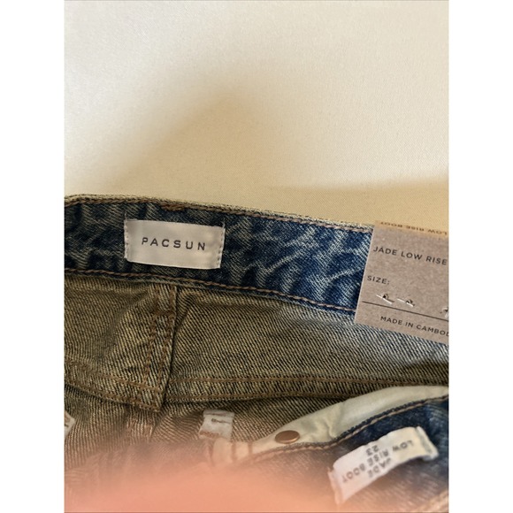 Pacsun Jade Women's low rise bootcut jeans Size 23,Washed Out Denim NEWWITHTAGS - Picture 5 of 10